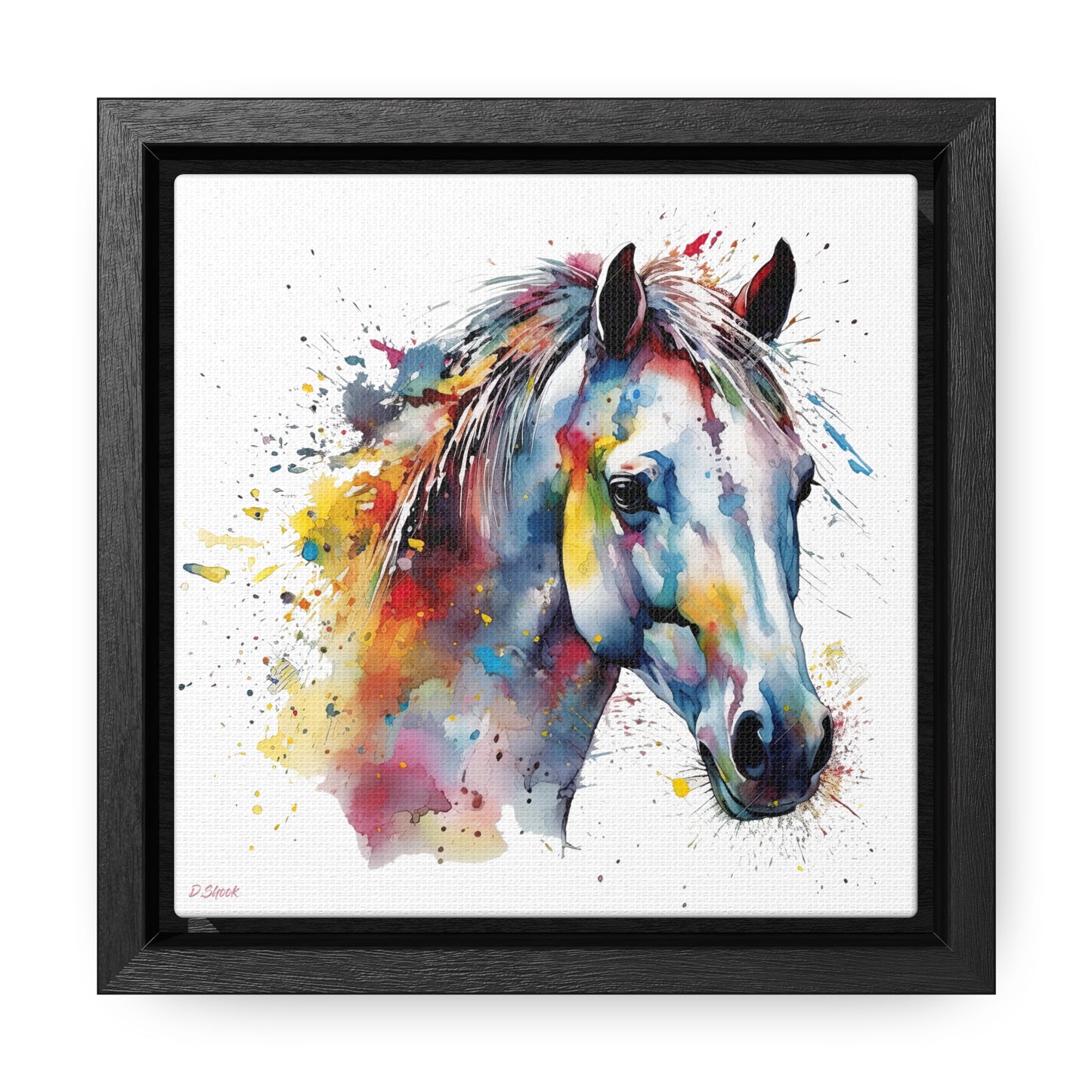 Horse Rescue 14 Gallery Canvas Wraps, Square Frame