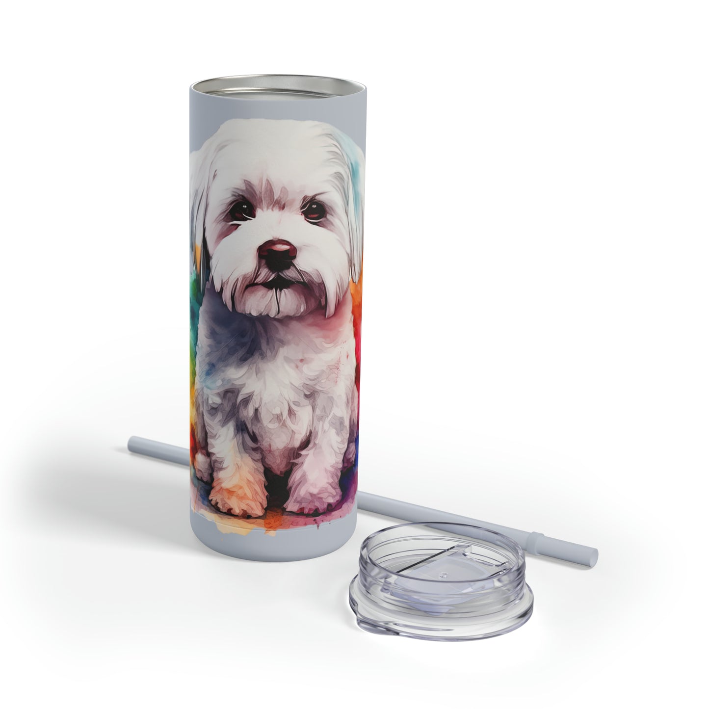 Maltese Dog 3 Maars Maker Skinny Matte Tumbler, 20oz