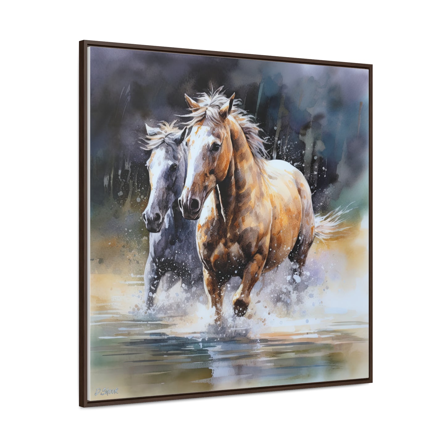 Horse Rescue 18 Gallery Canvas Wraps, Square Frame