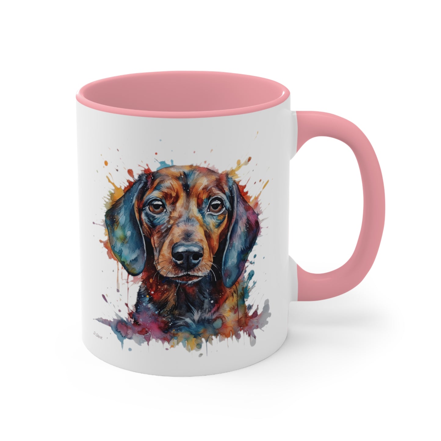Dachshund 3 Accent Mugs