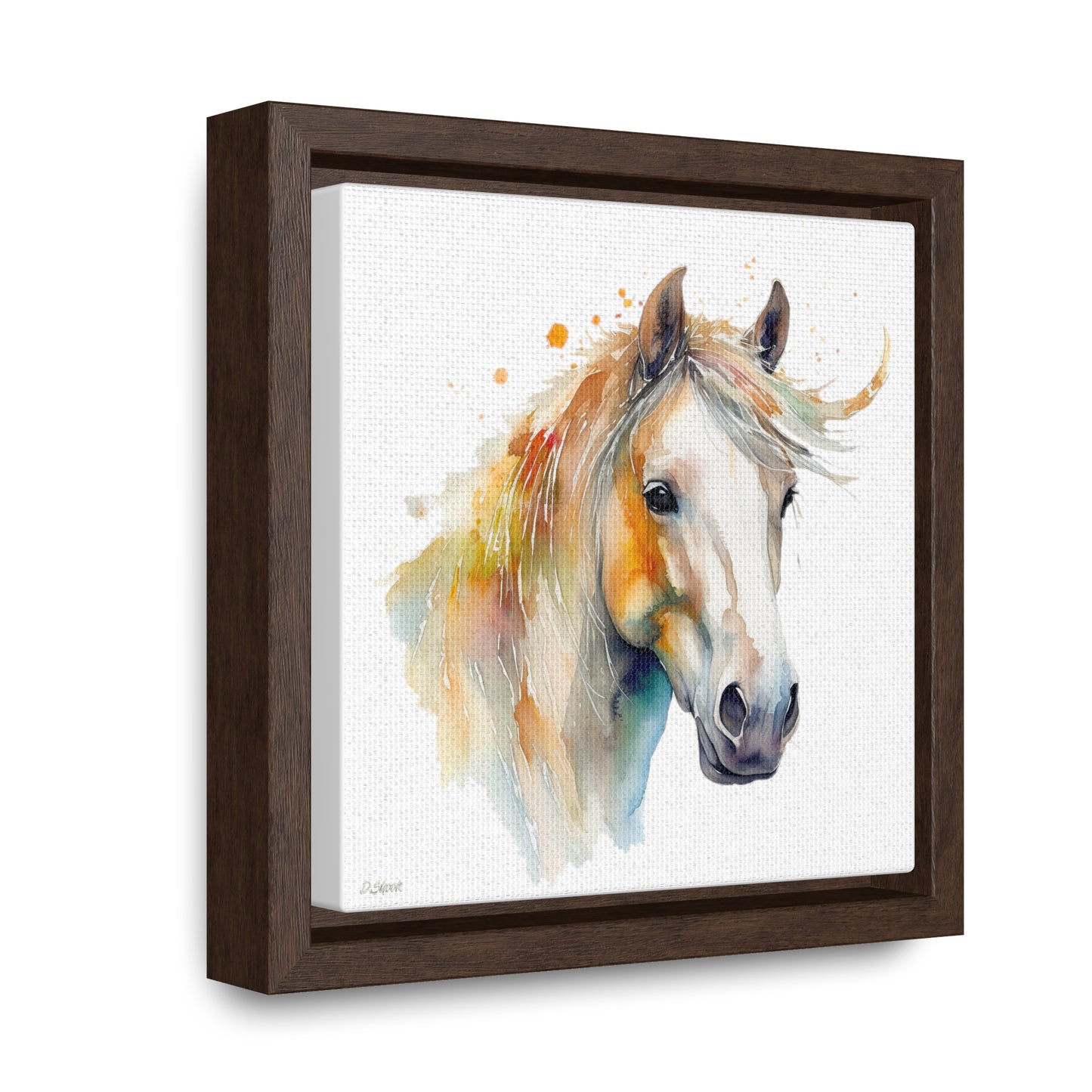 Horse Rescue 21 Gallery Canvas Wraps, Square Frame