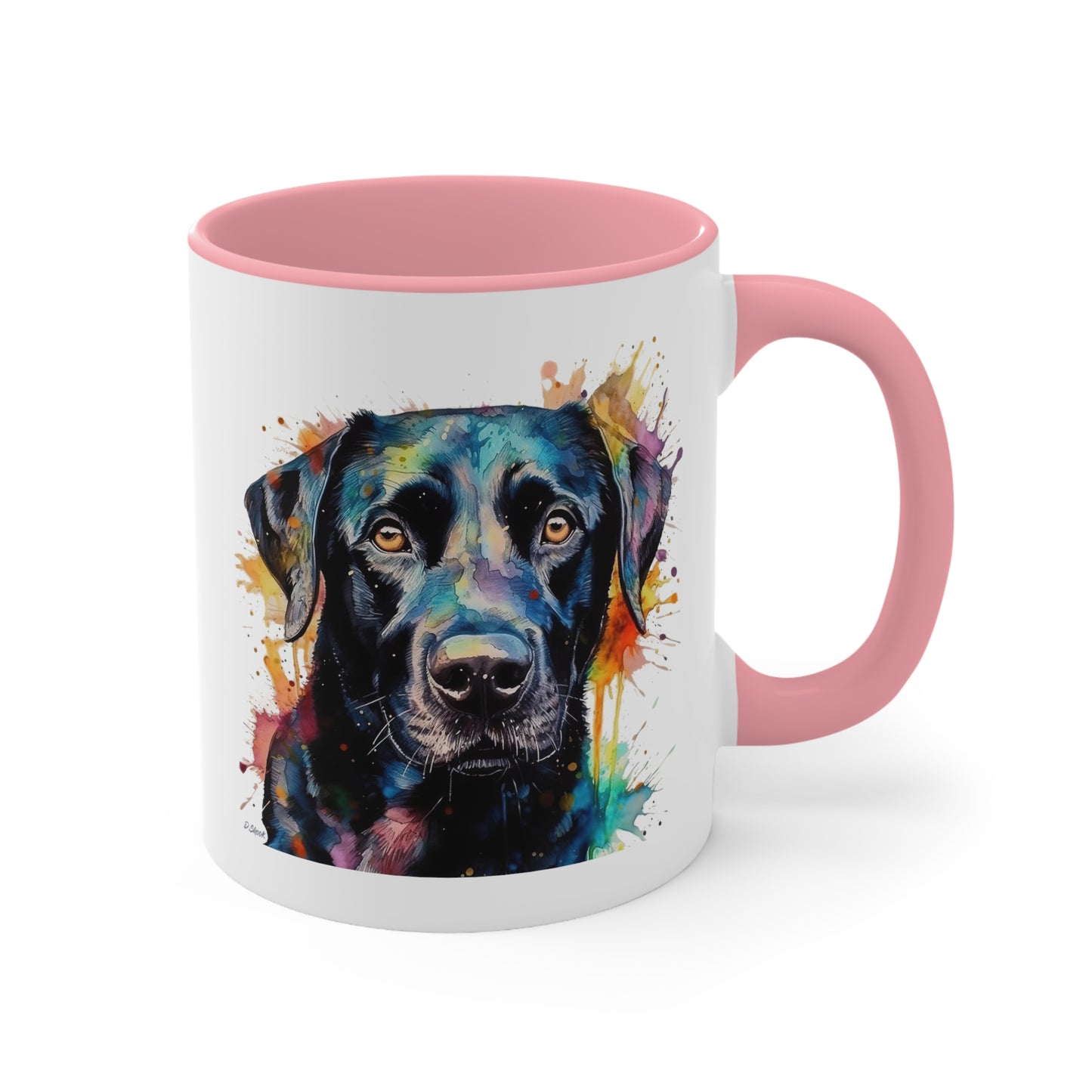 Black Lab 1 Accent Mugs