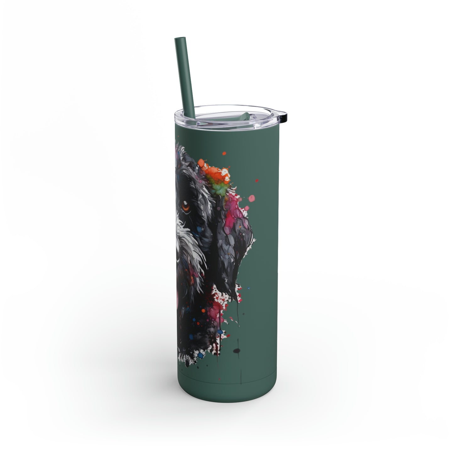 Portuguese Water Dog 4 Maars Maker Skinny Matte Tumbler, 20oz
