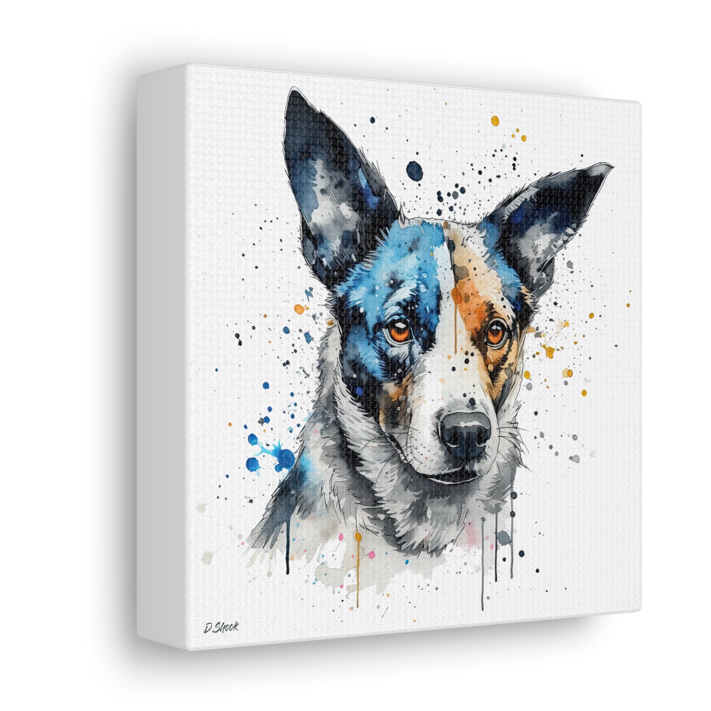 Blue Heeler 1 Canvas Gallery Wraps