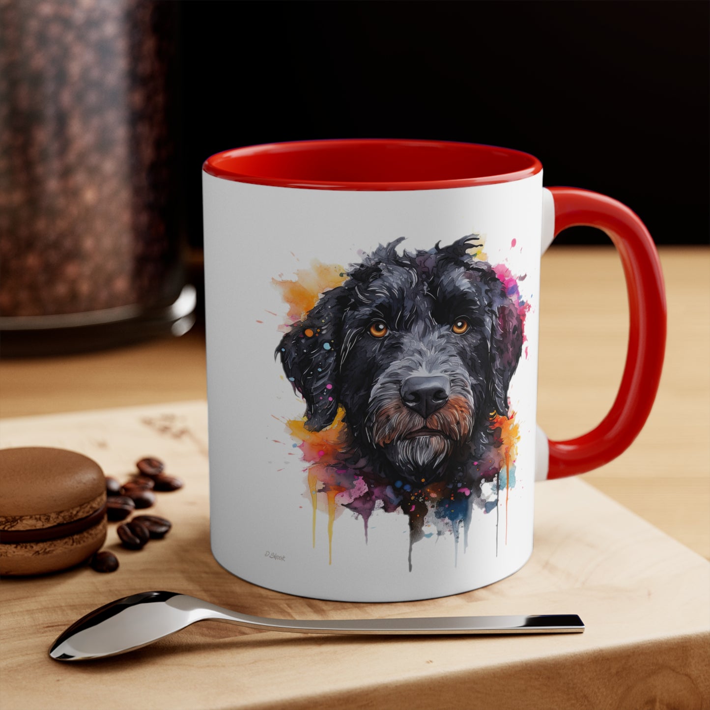 Portuguese Water Dog 5 Accent Mugs