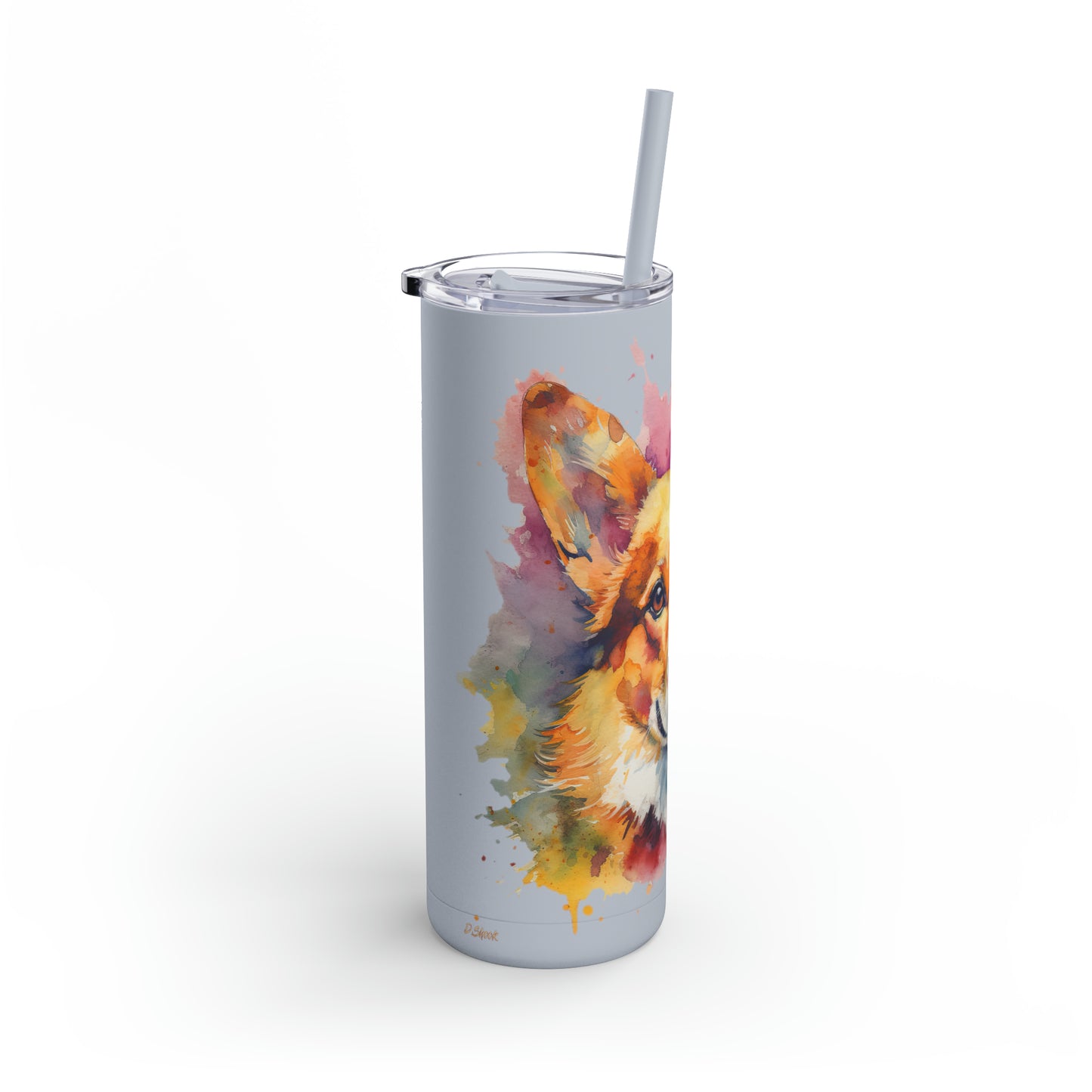 Pembroke Welsh Corgi 1 Maars Maker Skinny Matte Tumbler, 20oz