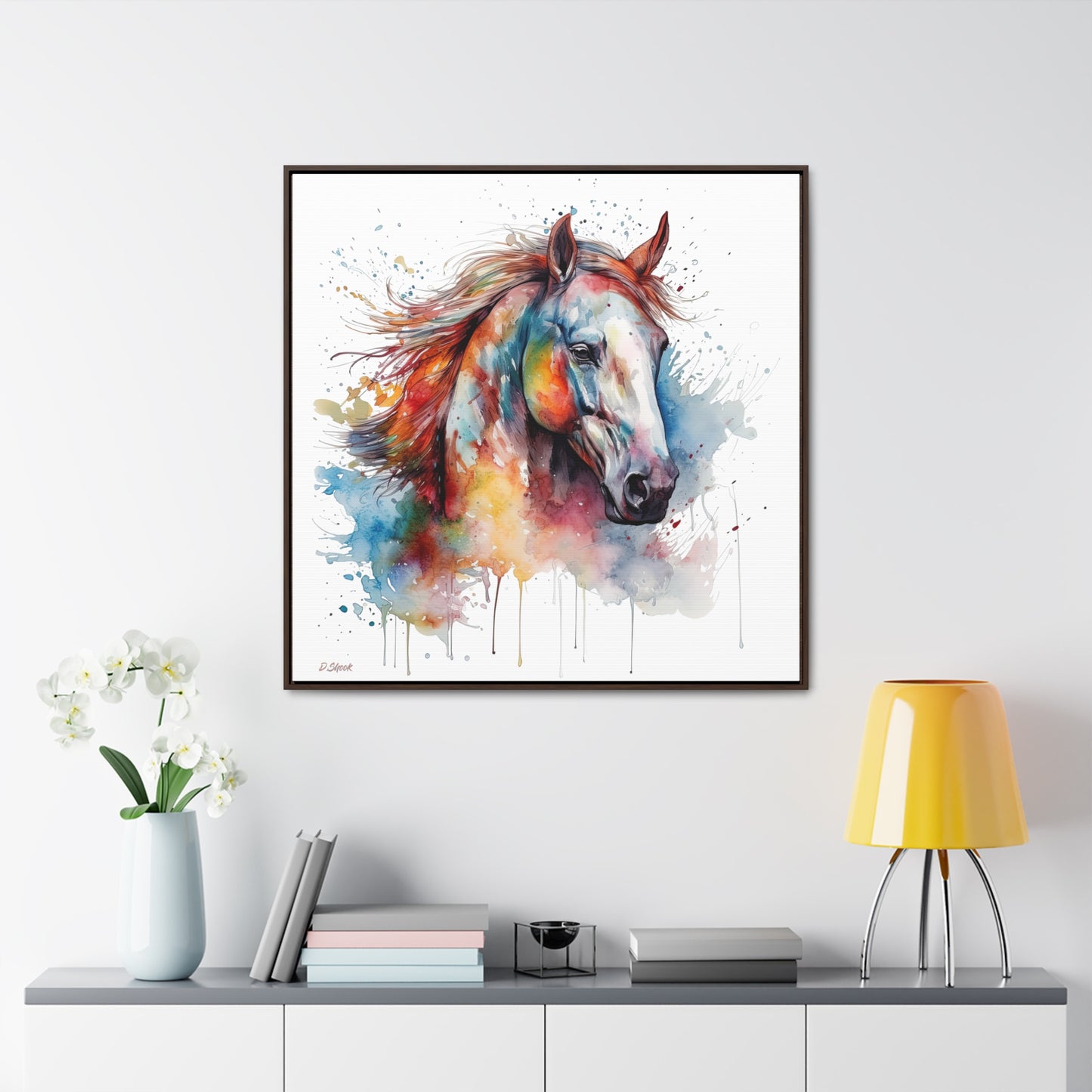 Horse Rescue 12 Gallery Canvas Wraps, Square Frame