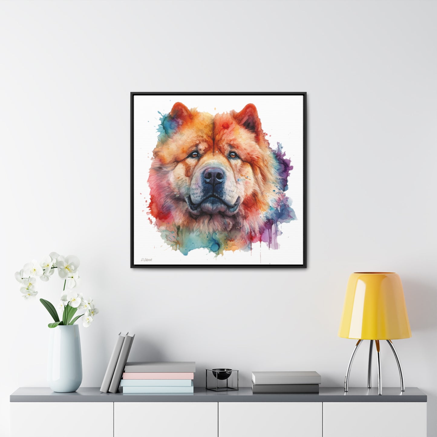 Chow Chow 2 Gallery Canvas Wraps, Square Frame