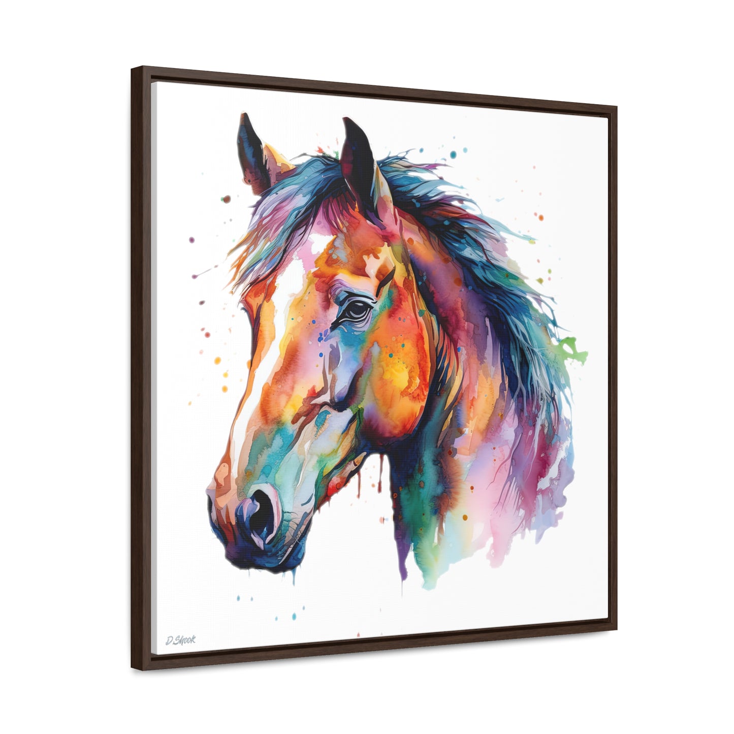 Horse Rescue 23 Gallery Canvas Wraps, Square Frame