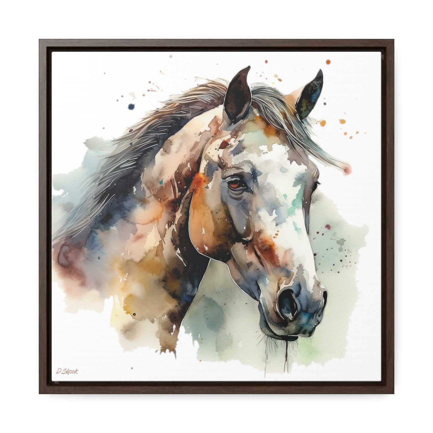Horse Rescue 22 Gallery Canvas Wraps, Square Frame
