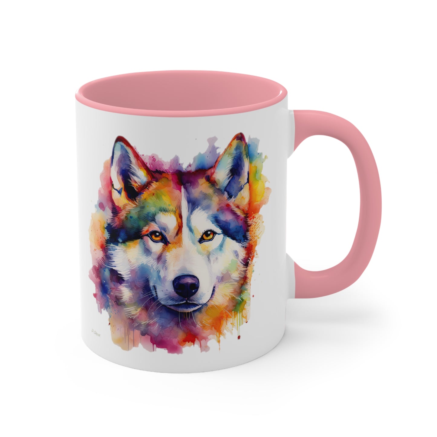 Siberian Husky 1 Accent Mugs