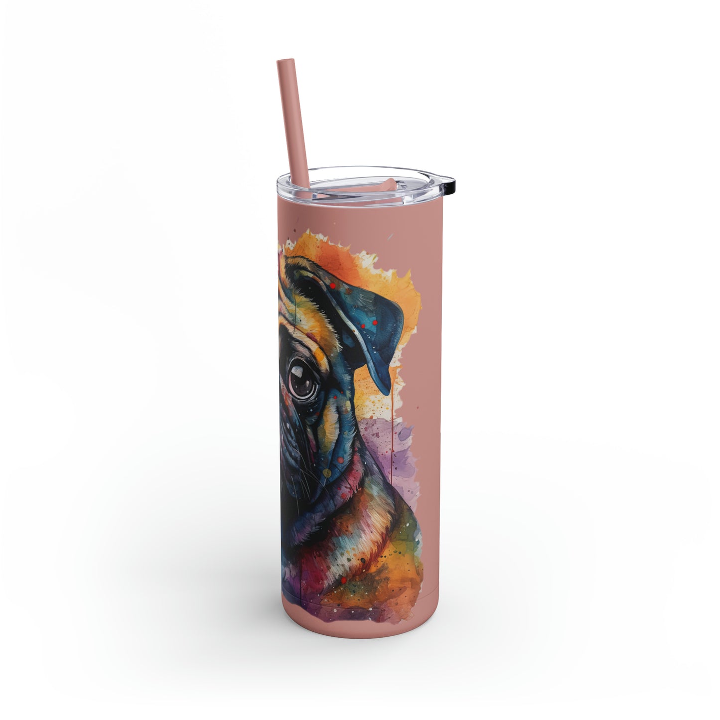Pug 2 Maars Maker Skinny Matte Tumbler, 20oz