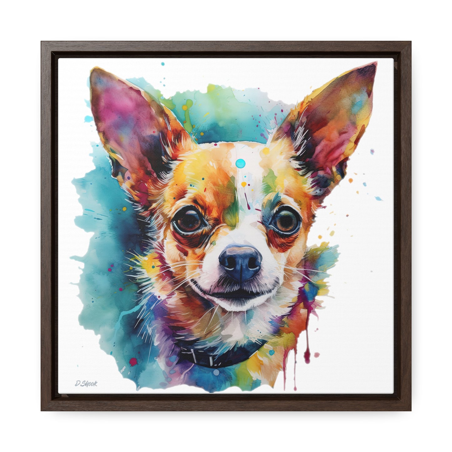 Chihuahua 1 Gallery Canvas Wraps, Square Frame