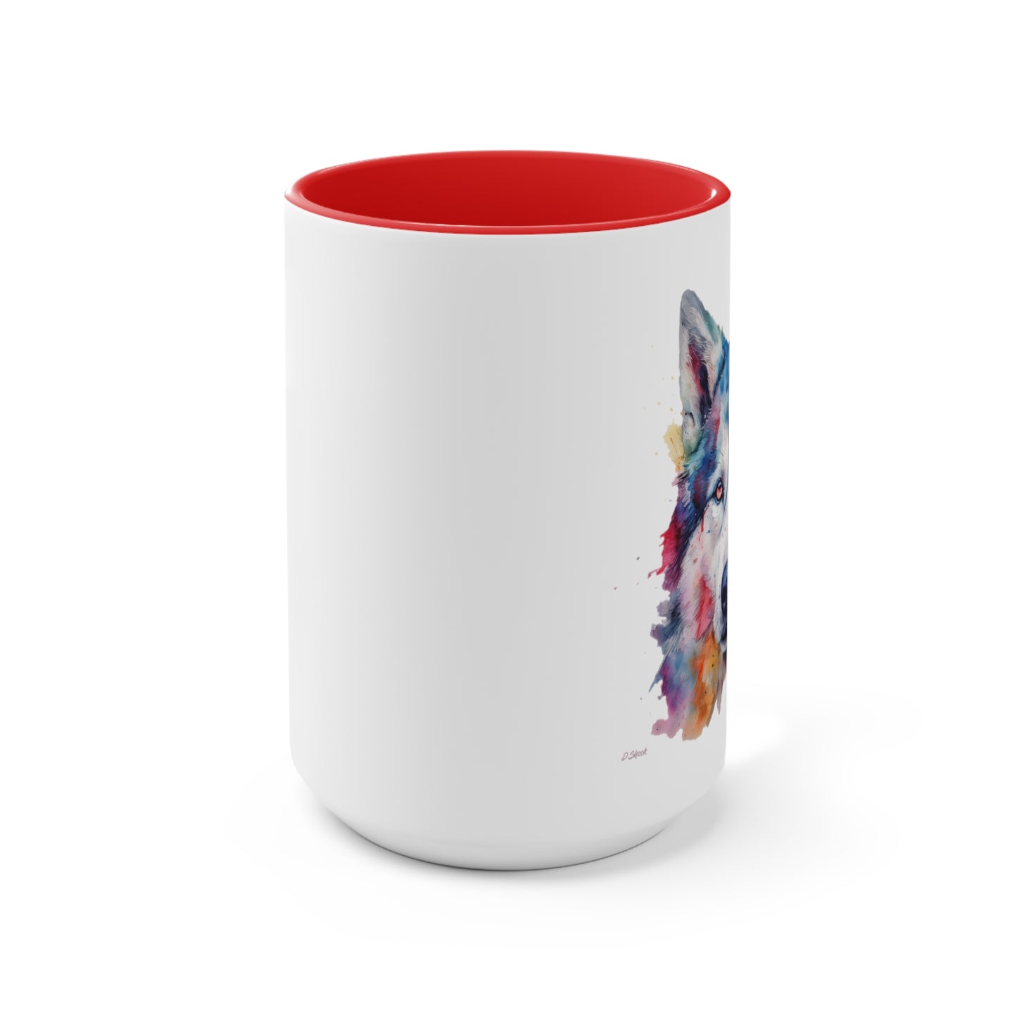 Siberian Husky 2 Accent Mugs