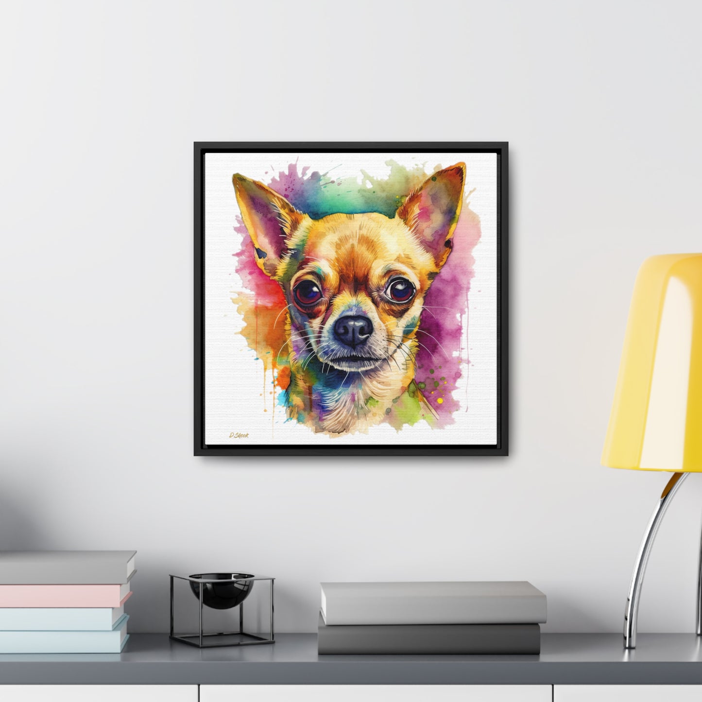 Chihuahua 7 Gallery Canvas Wraps, Square Frame
