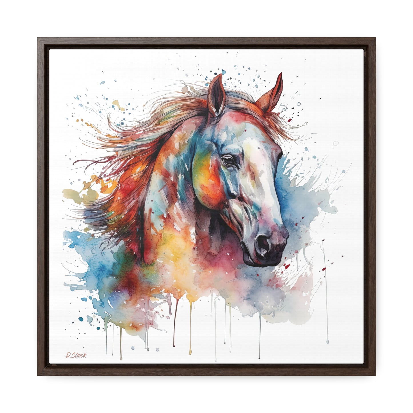 Horse Rescue 12 Gallery Canvas Wraps, Square Frame