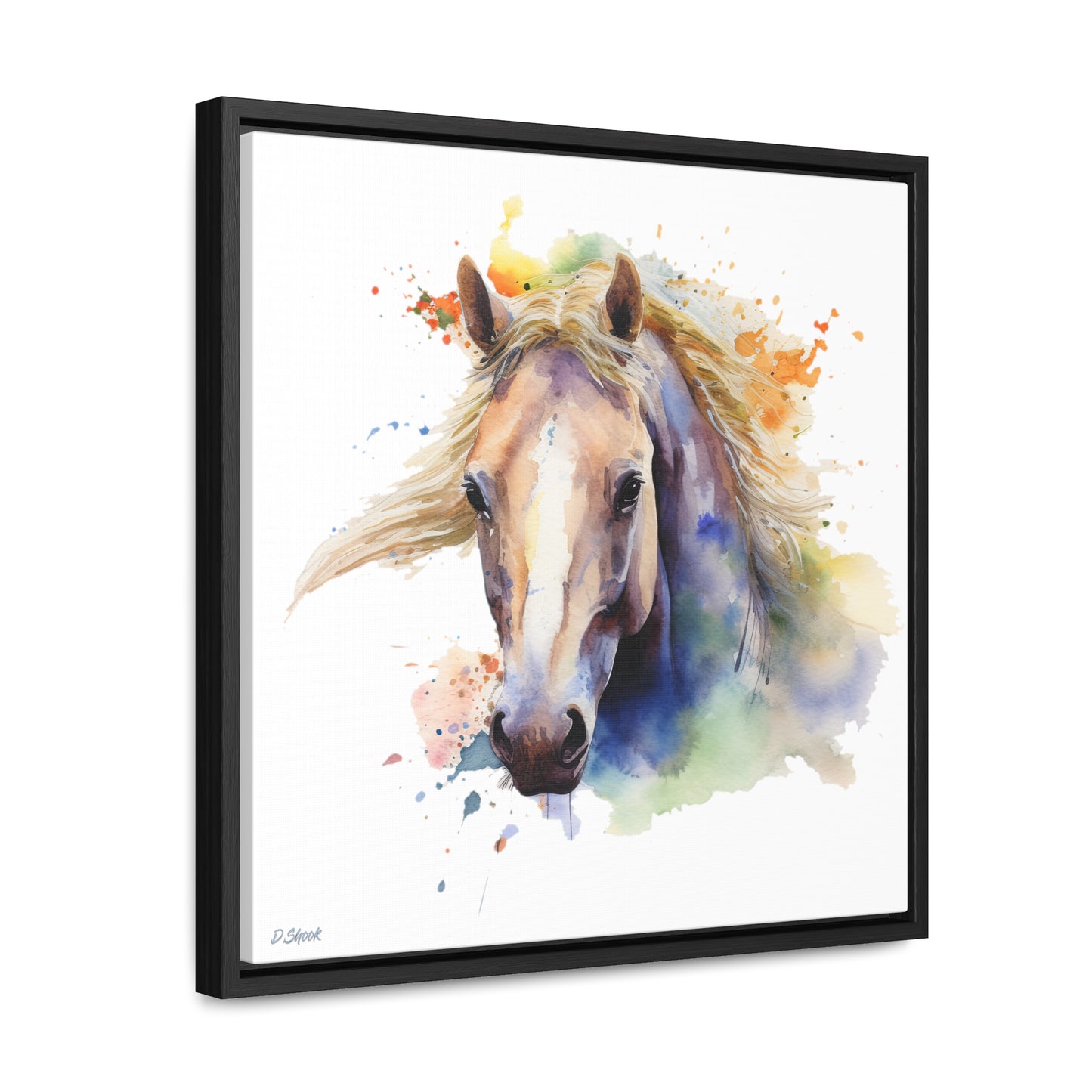 Horse Rescue 19 Gallery Canvas Wraps, Square Frame