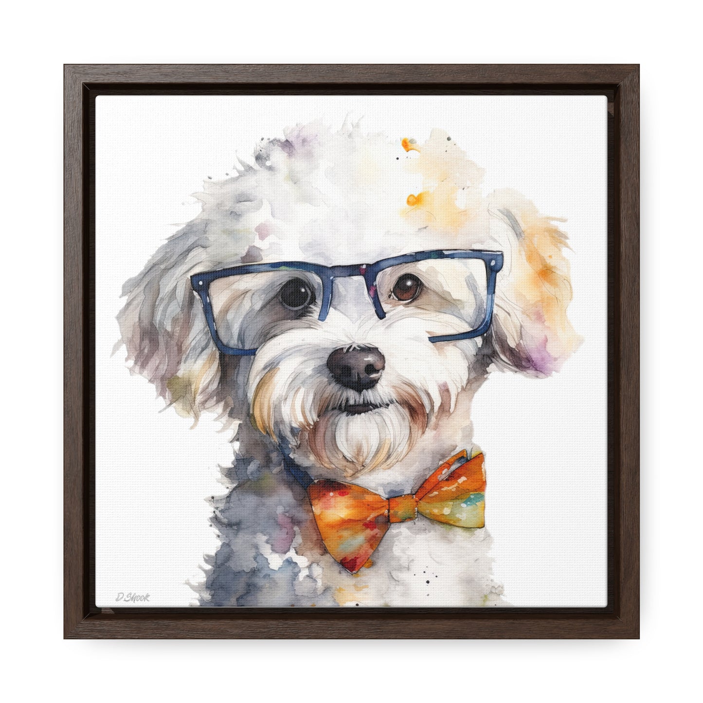 Bichon Frise 4 Gallery Canvas Wraps, Square Frame