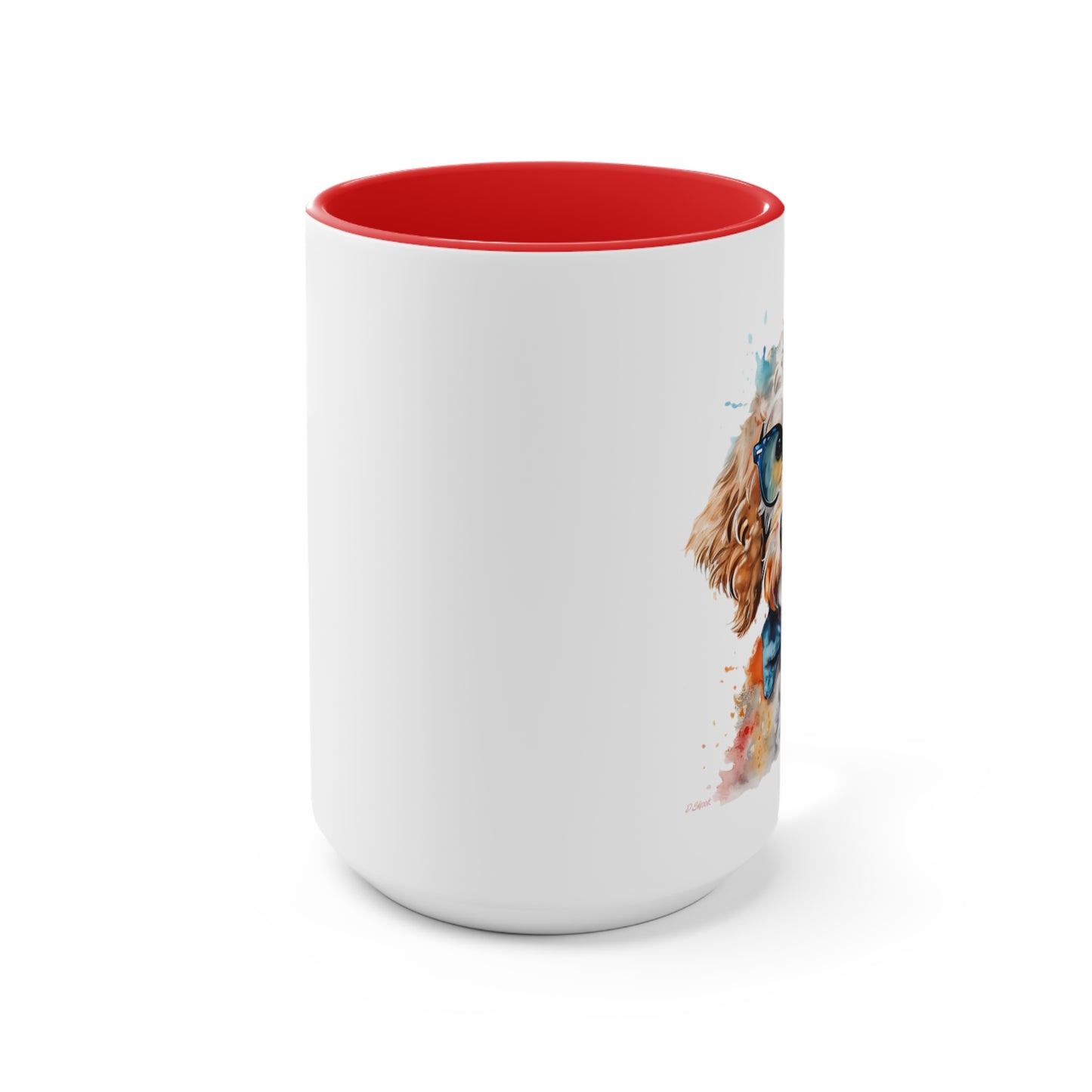Mini Golden Doodle 9 Accent Mugs