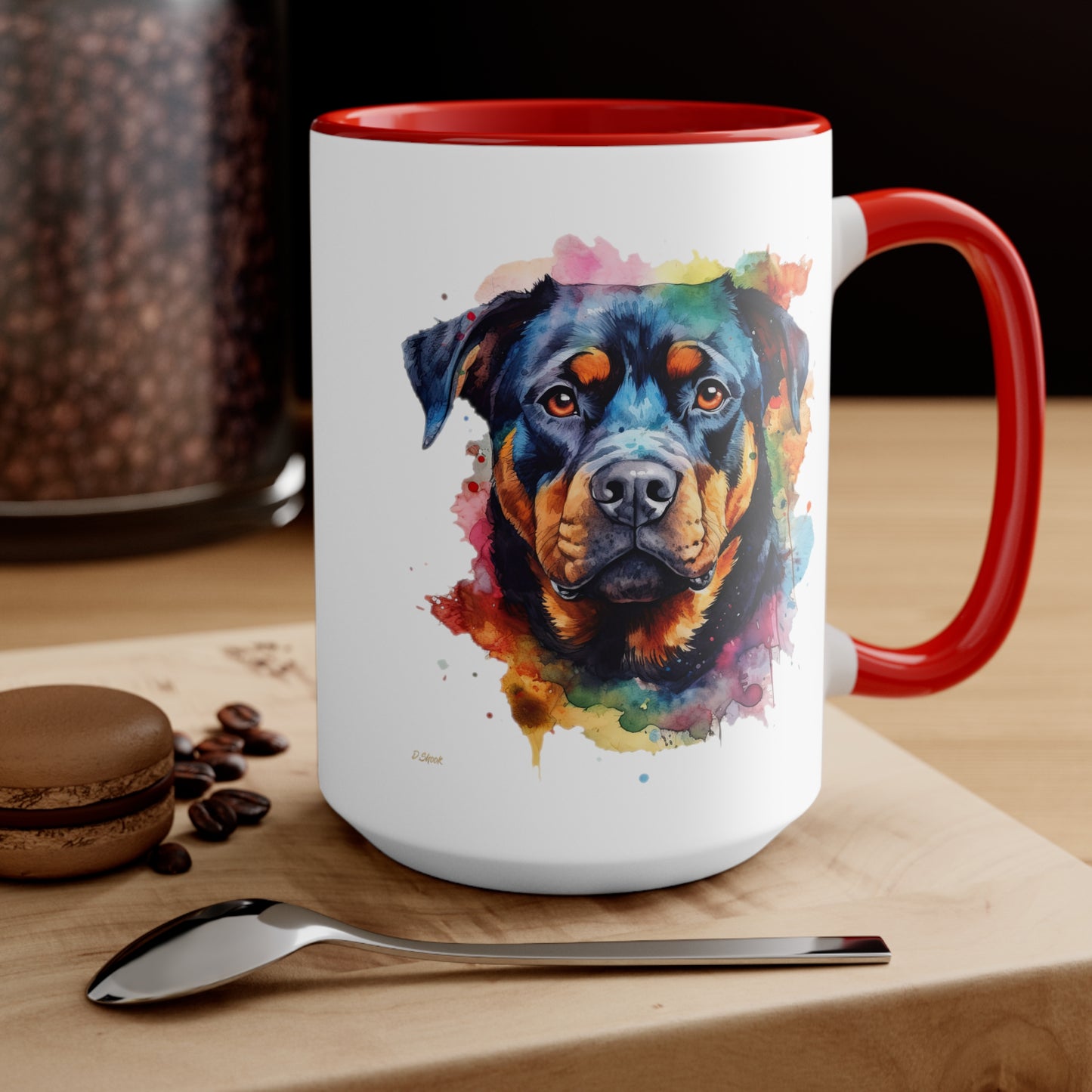 Rottweiler 1 Accent Mugs