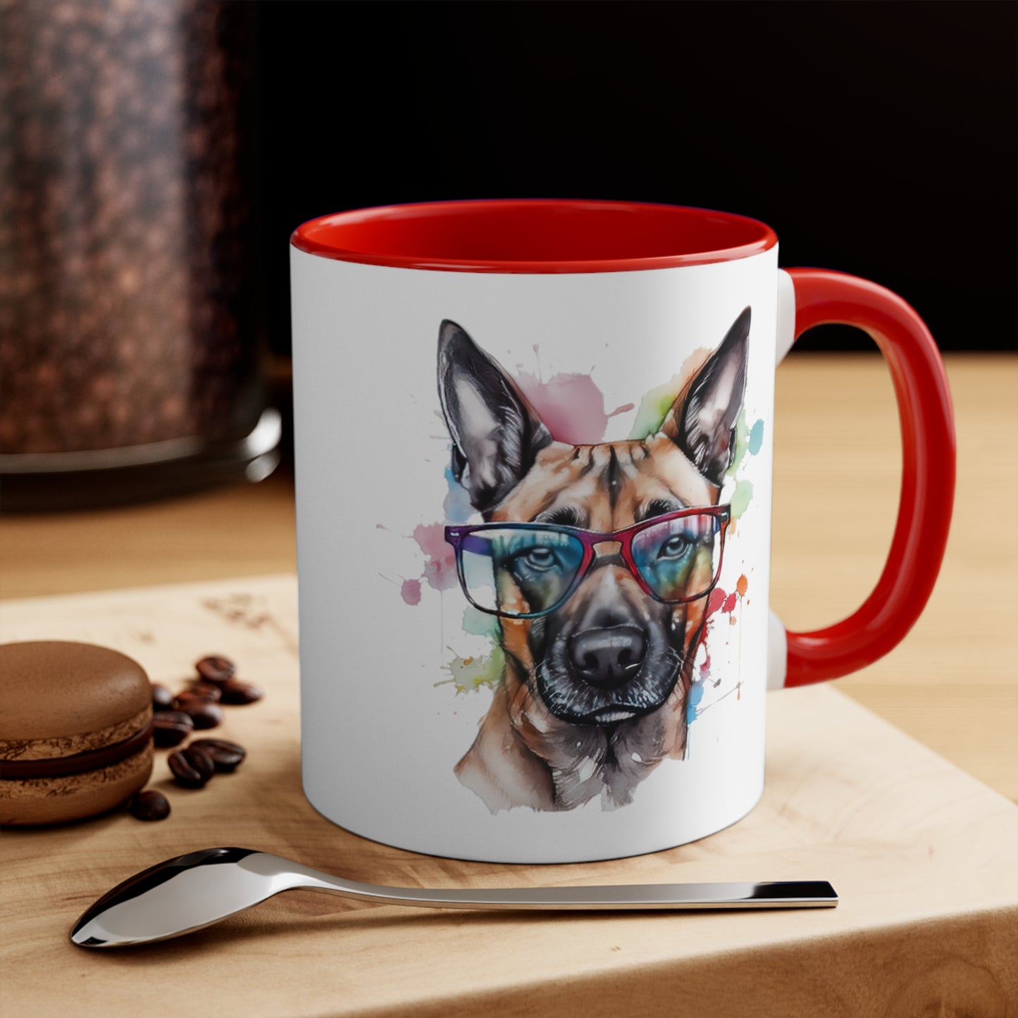 Belgium Malinois 5 Accent Mugs