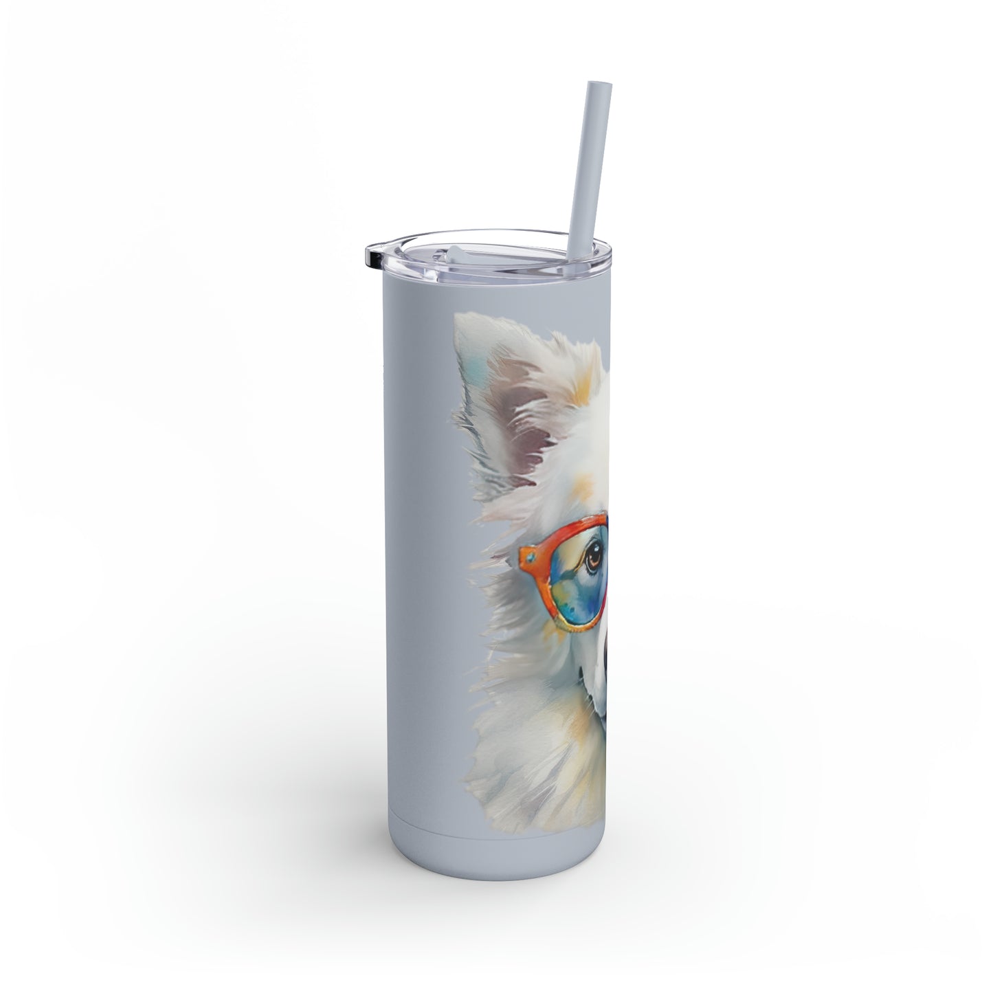 American Eskimo Dog 5 Maars Maker Skinny Matte Tumbler, 20oz