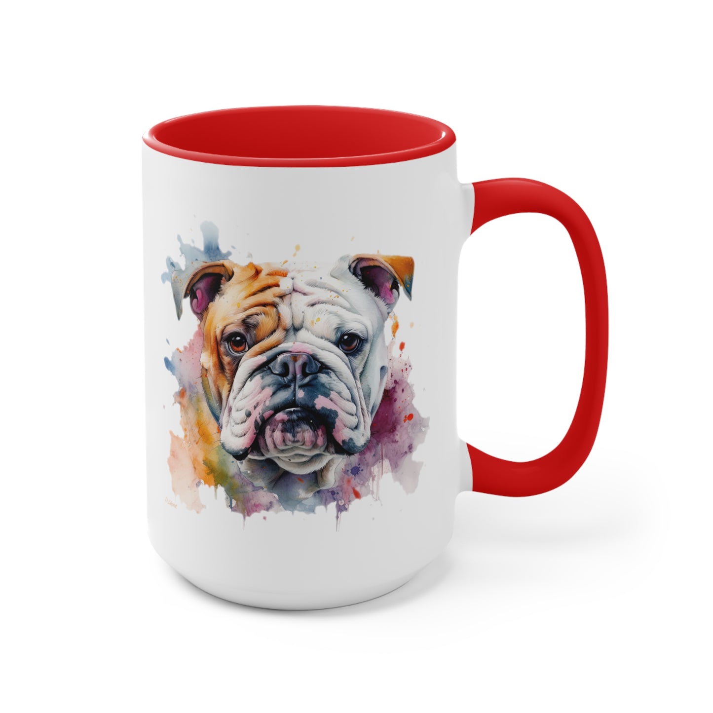 Bulldog 1 Accent Mugs