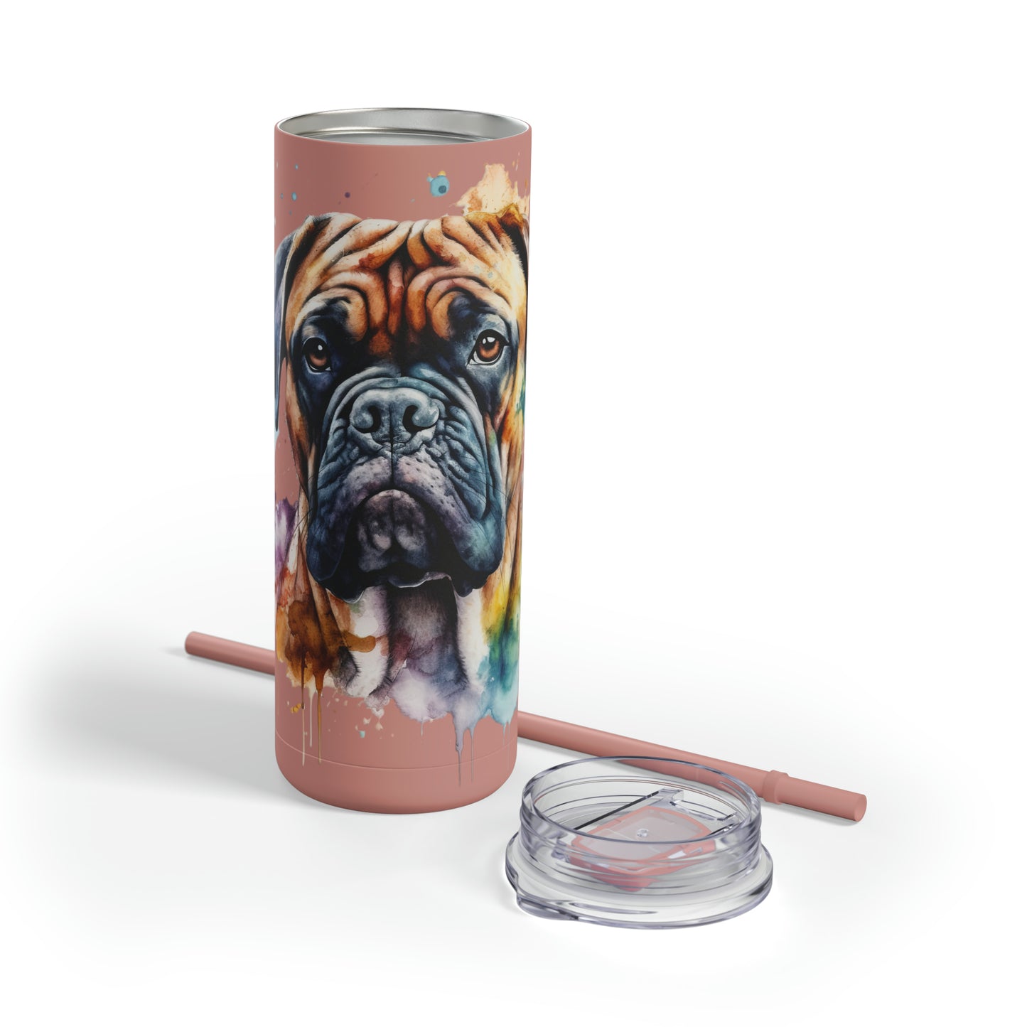 Bullmastiff 1 Maars Maker Skinny Matte Tumbler, 20oz