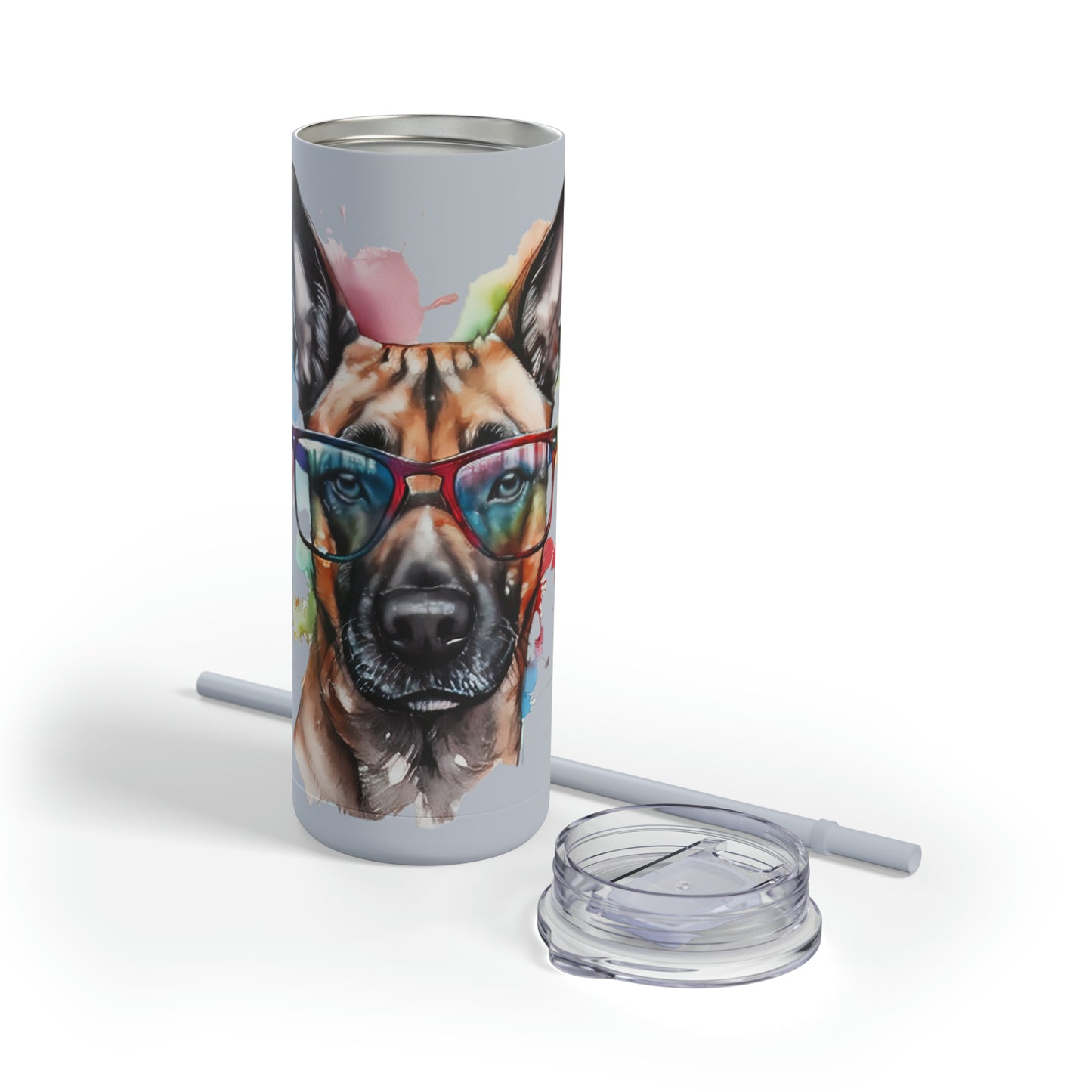 Belgium Malinois 5 Maars Maker Skinny Matte Tumbler, 20oz