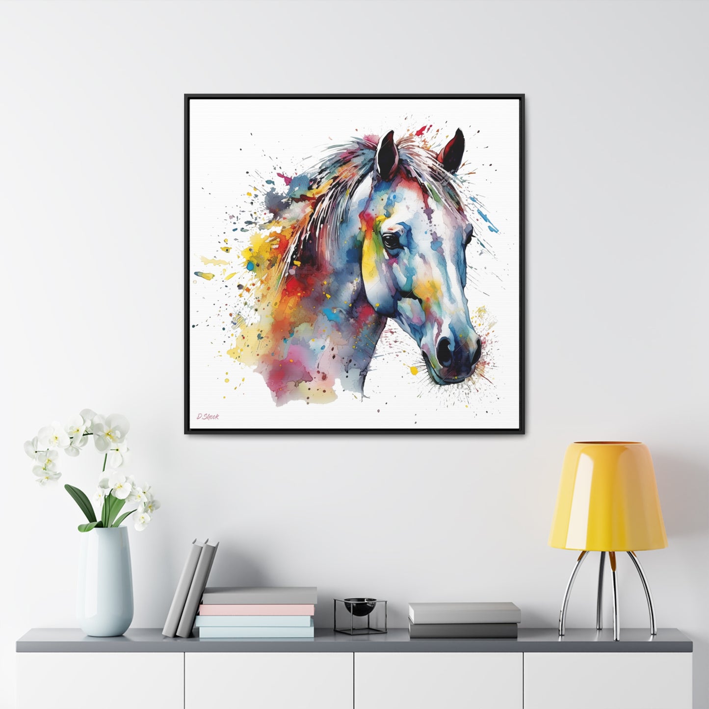 Horse Rescue 14 Gallery Canvas Wraps, Square Frame