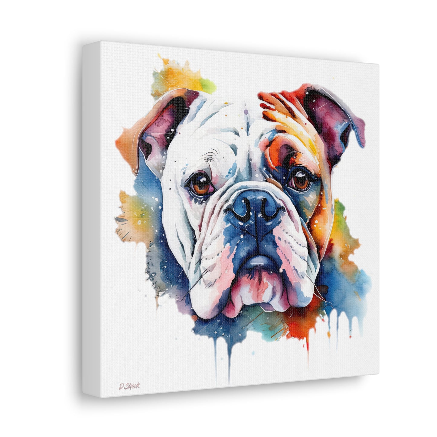 bulldog 4 Canvas Gallery Wraps