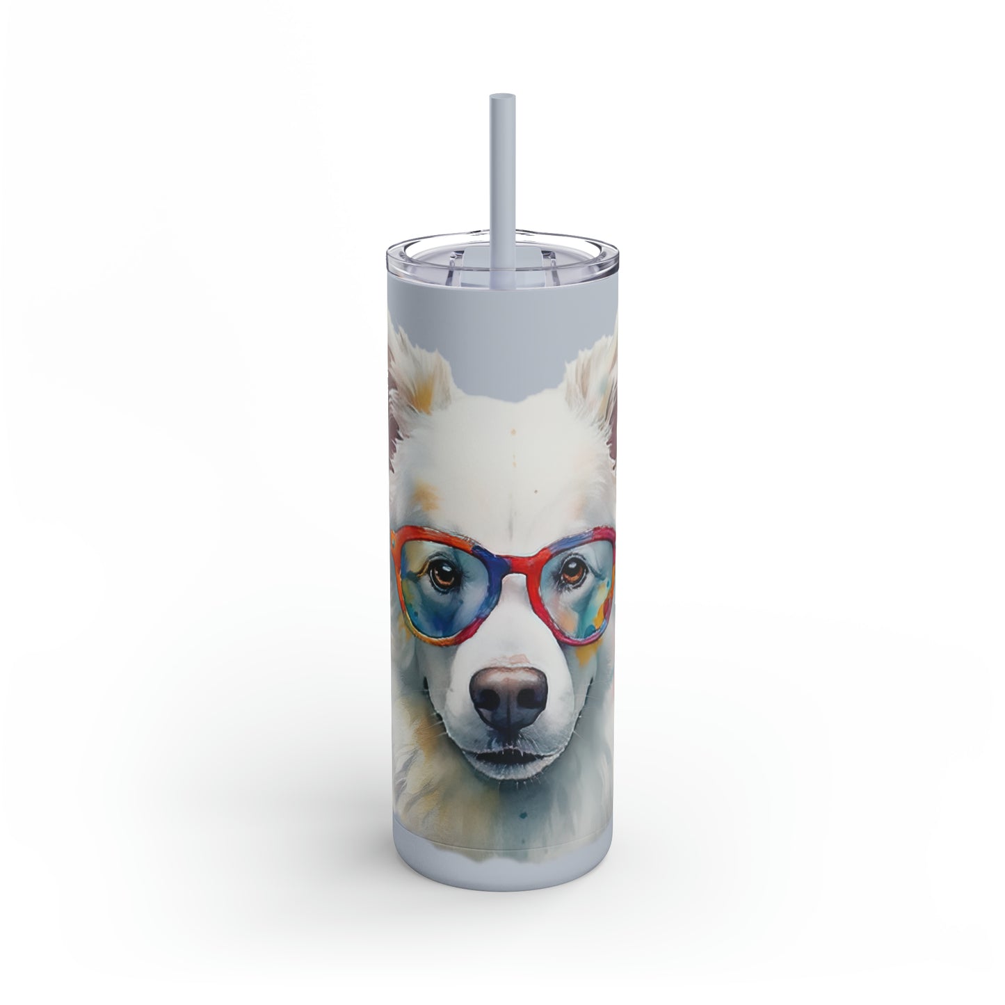 American Eskimo Dog 5 Maars Maker Skinny Matte Tumbler, 20oz