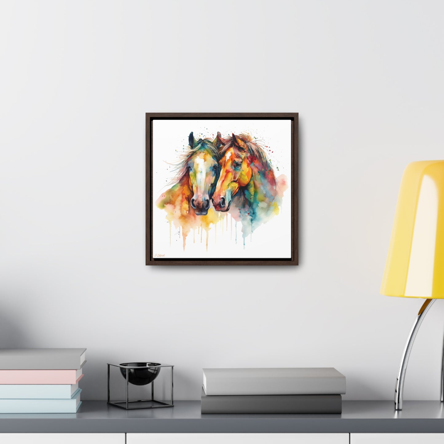 Horse Rescue 6 Gallery Canvas Wraps, Square Frame