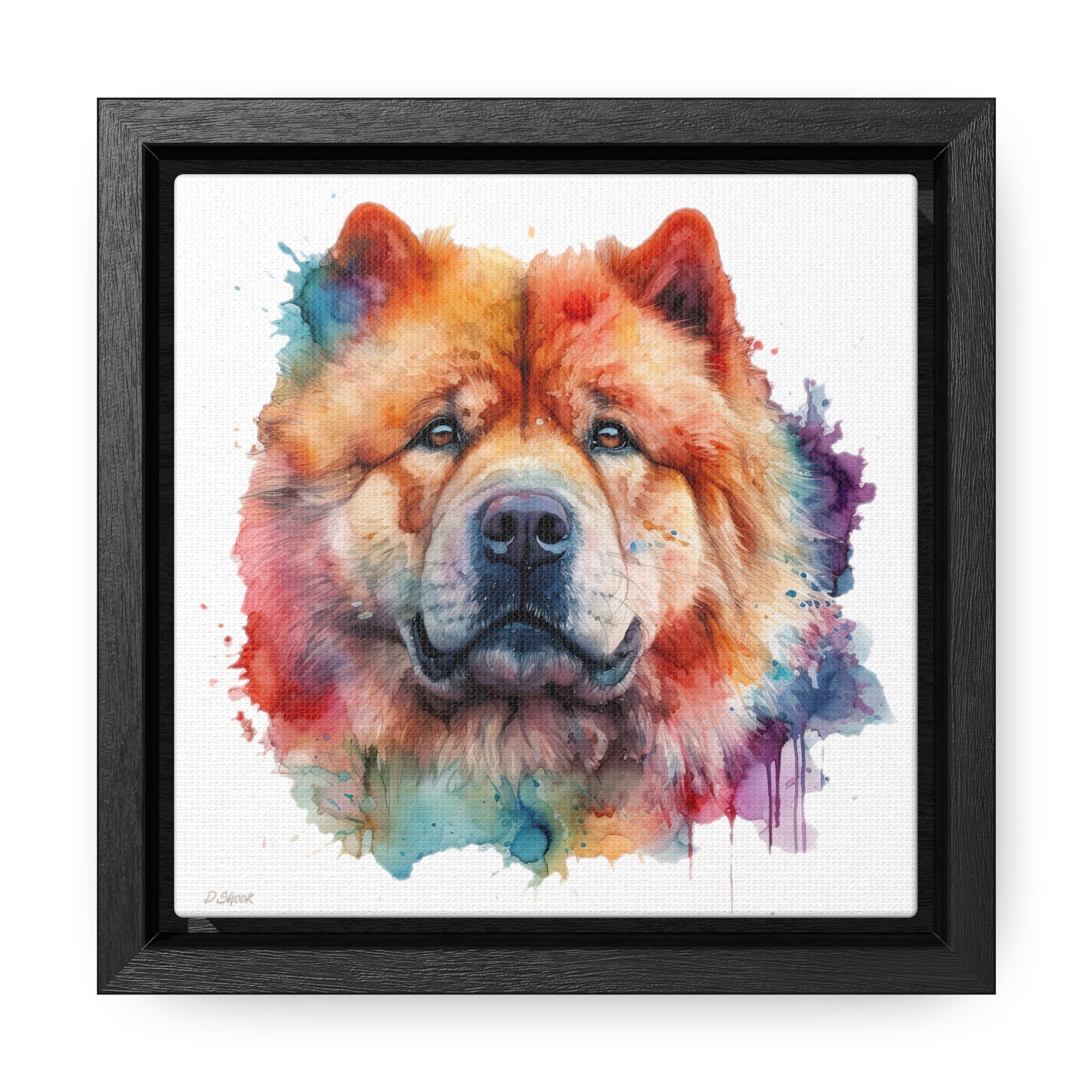 Chow Chow 2 Gallery Canvas Wraps, Square Frame