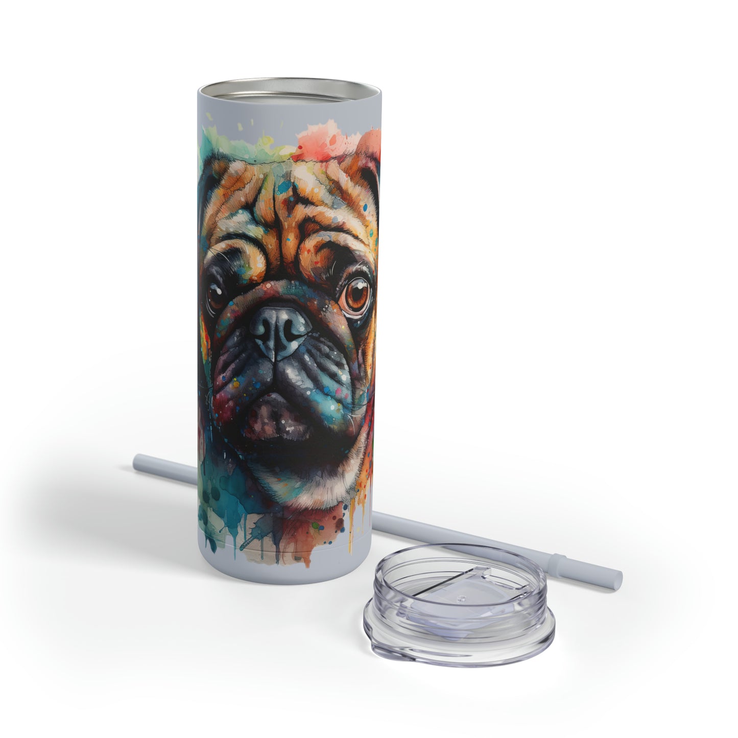 Pug 4 Maars Maker Skinny Matte Tumbler, 20oz