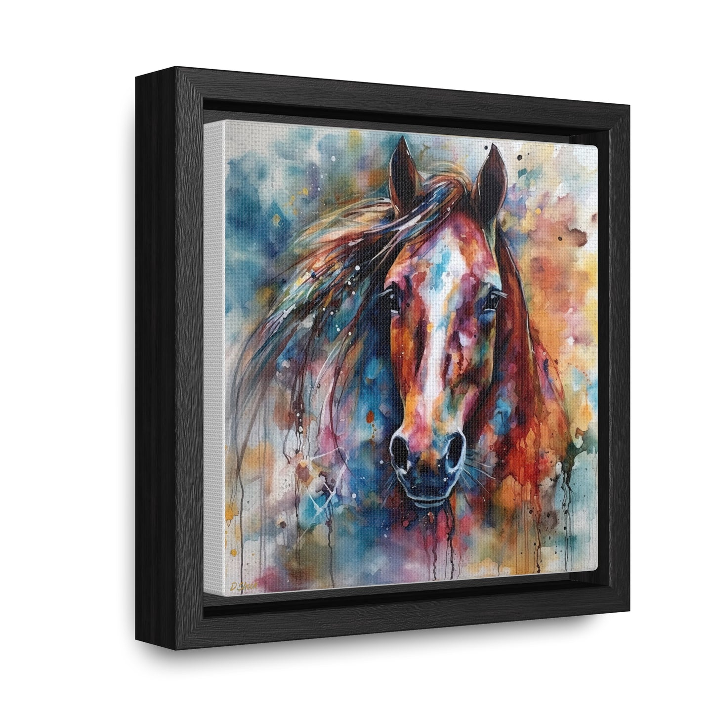 Horse Rescue 11 Gallery Canvas Wraps, Square Frame
