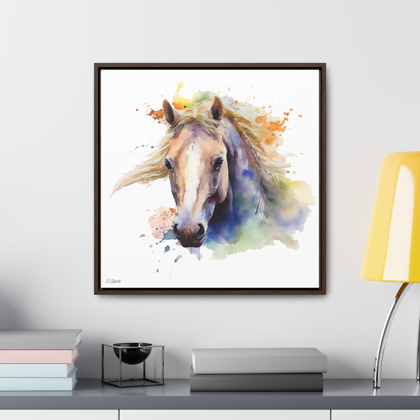 Horse Rescue 19 Gallery Canvas Wraps, Square Frame