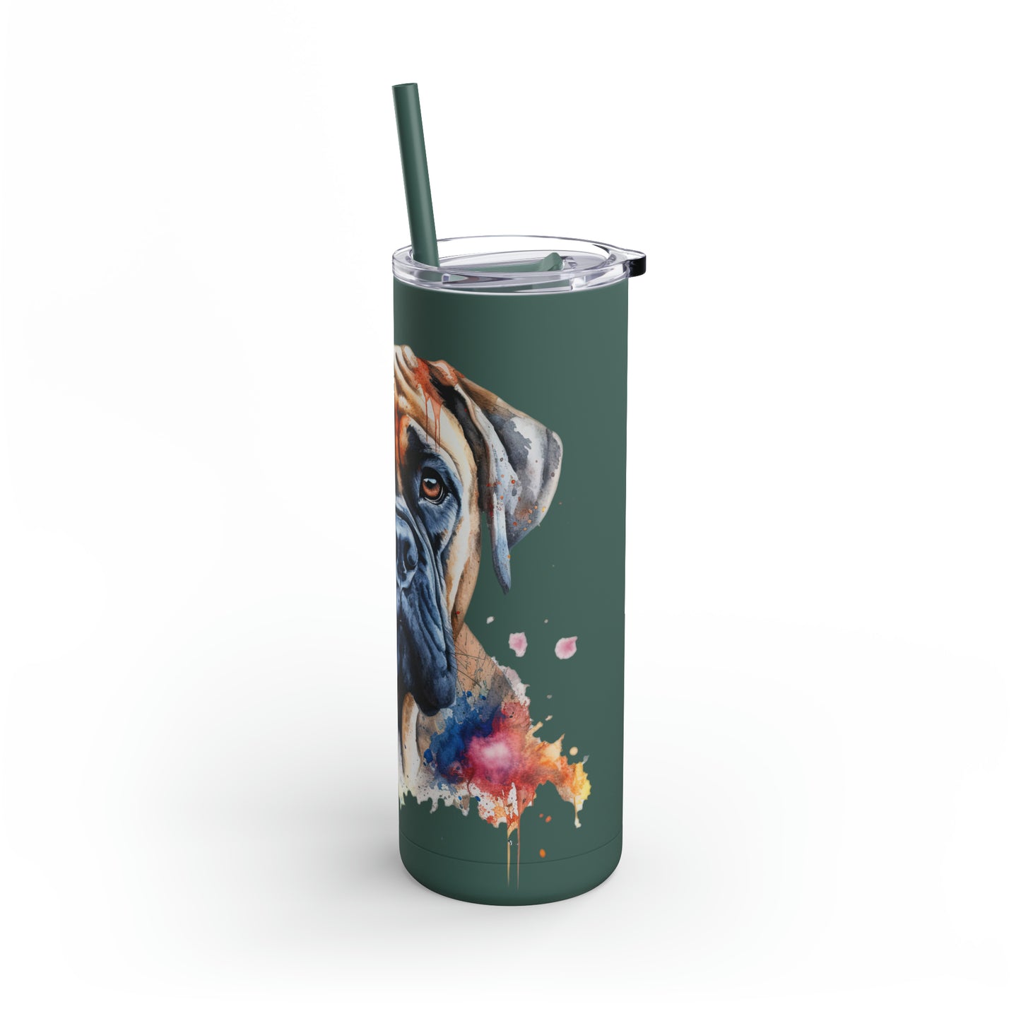 Bullmastiff 2 Maars Maker Skinny Matte Tumbler, 20oz