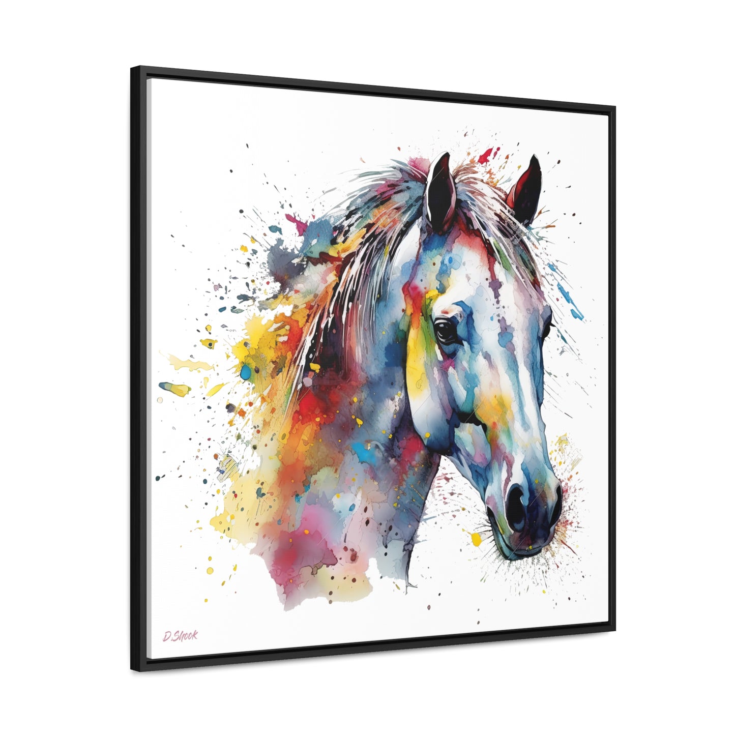 Horse Rescue 14 Gallery Canvas Wraps, Square Frame