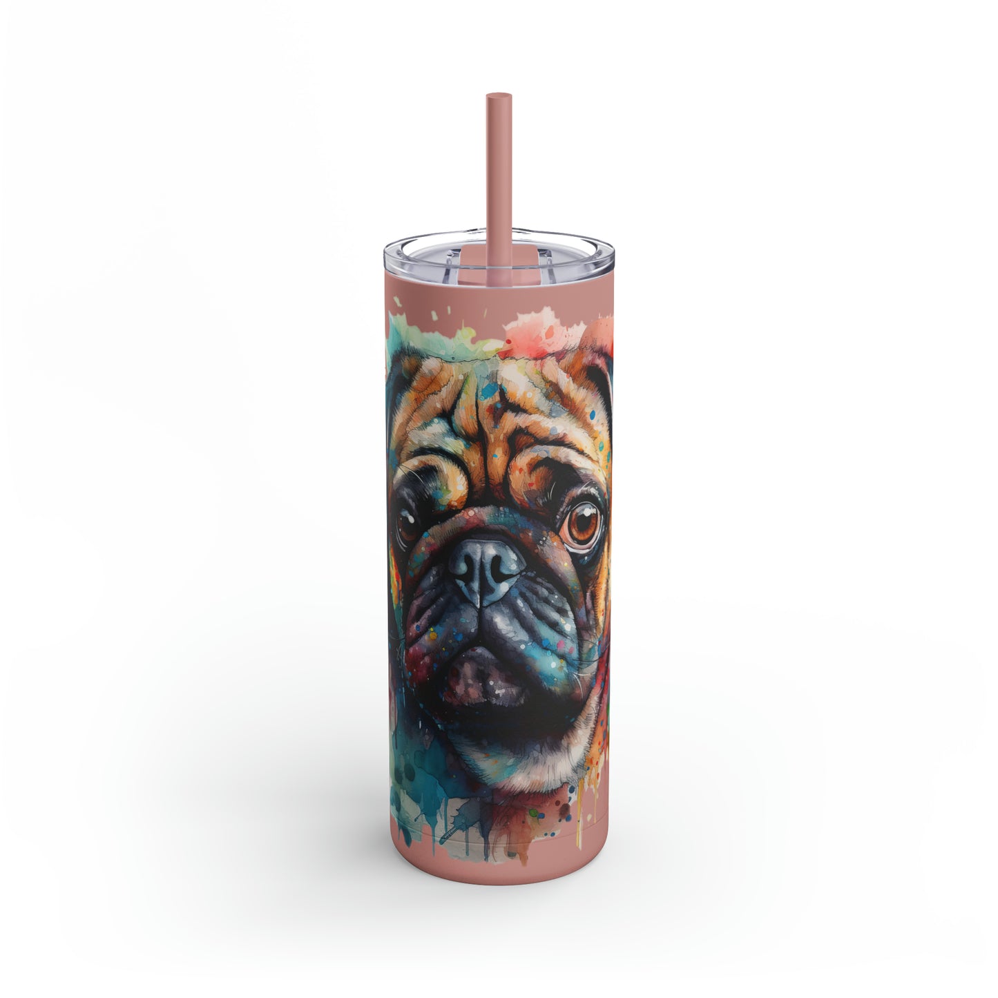 Pug 4 Maars Maker Skinny Matte Tumbler, 20oz