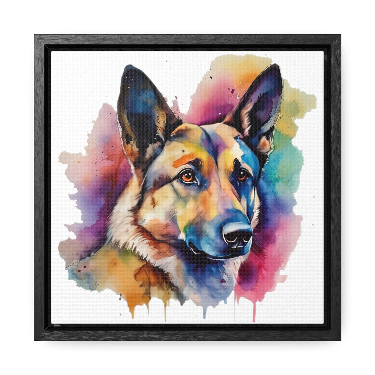 German Sheppard 3B Gallery Canvas Wraps, Square Frame