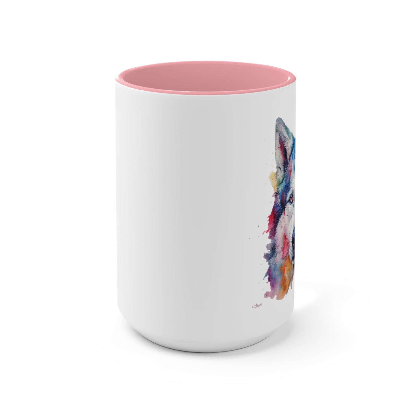 Siberian Husky 2 Accent Mugs