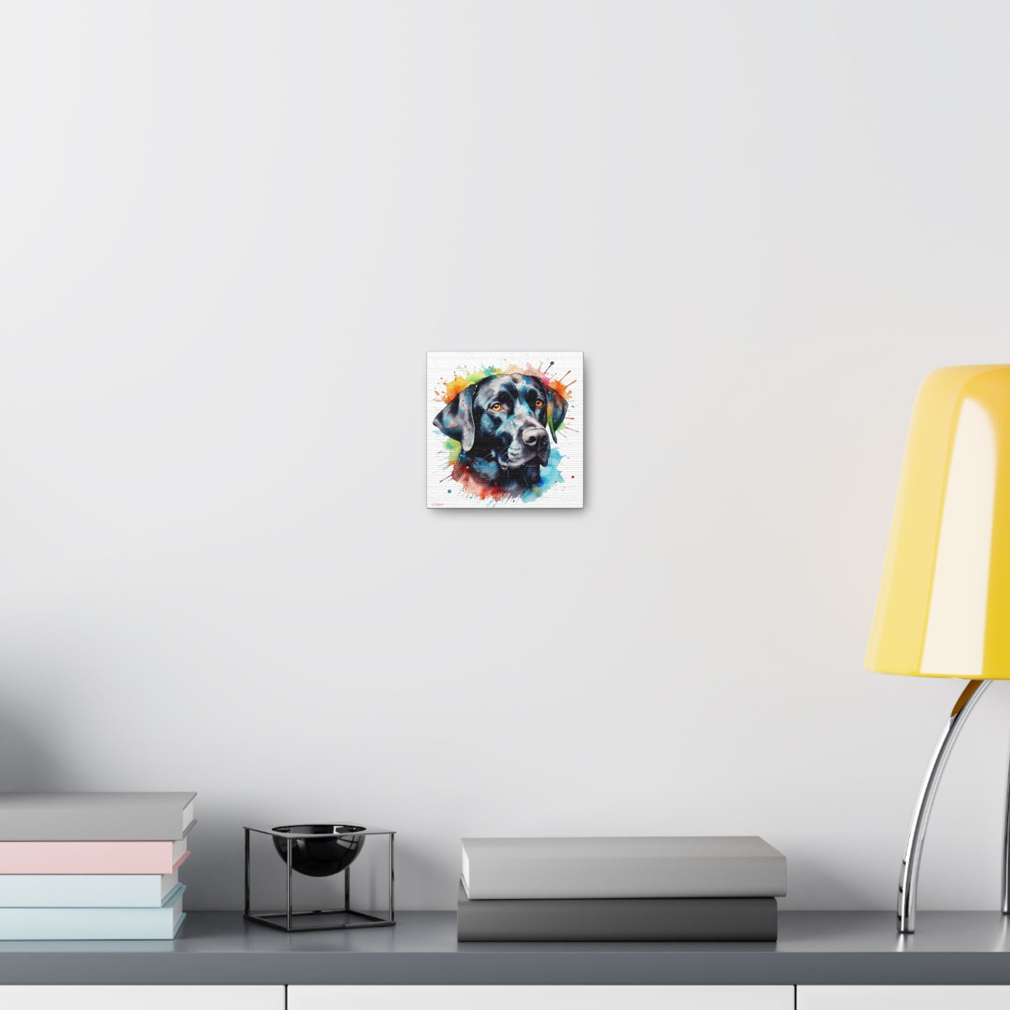 Black Lab 5 Canvas Gallery Wraps