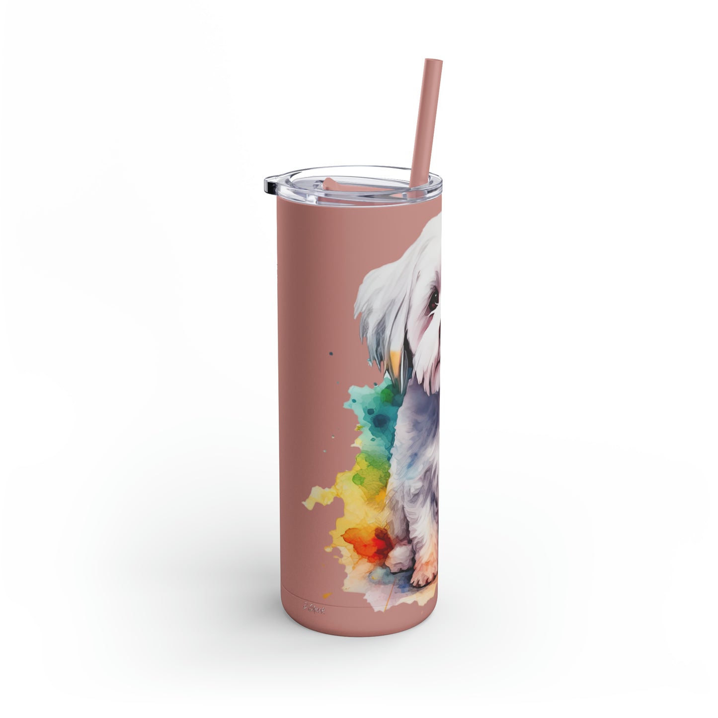 Maltese Dog 3 Maars Maker Skinny Matte Tumbler, 20oz