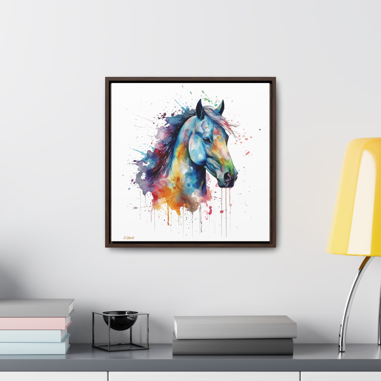 Horse Rescue 13 Gallery Canvas Wraps, Square Frame