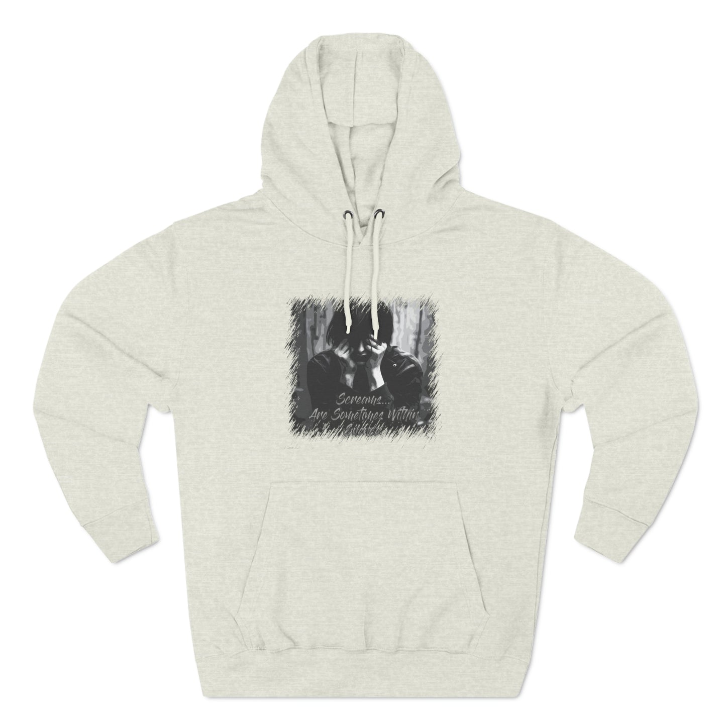 Three-Panel Fleece Hoodie