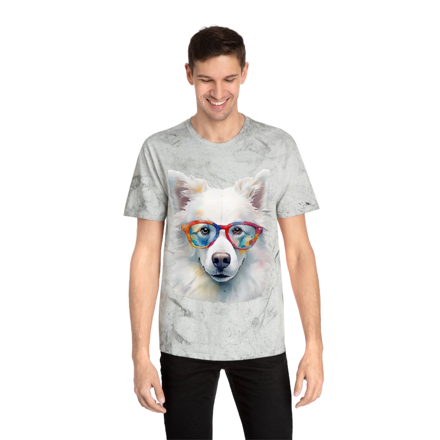 American Eskimo Dog 5 Unisex Color Blast T-Shirt