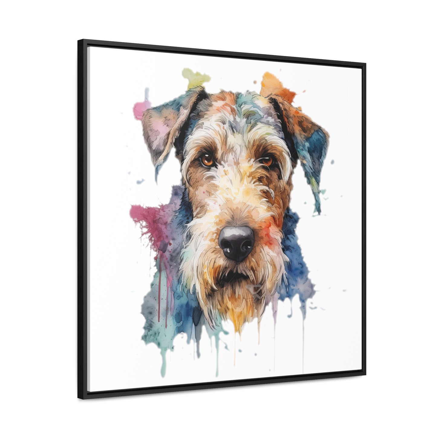 Airedale Terrier 2 Gallery Canvas Wraps, Square Frame