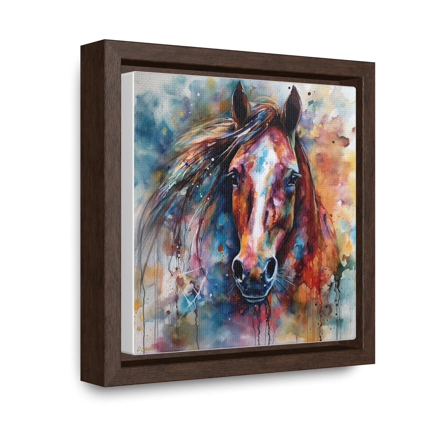 Horse Rescue 11 Gallery Canvas Wraps, Square Frame