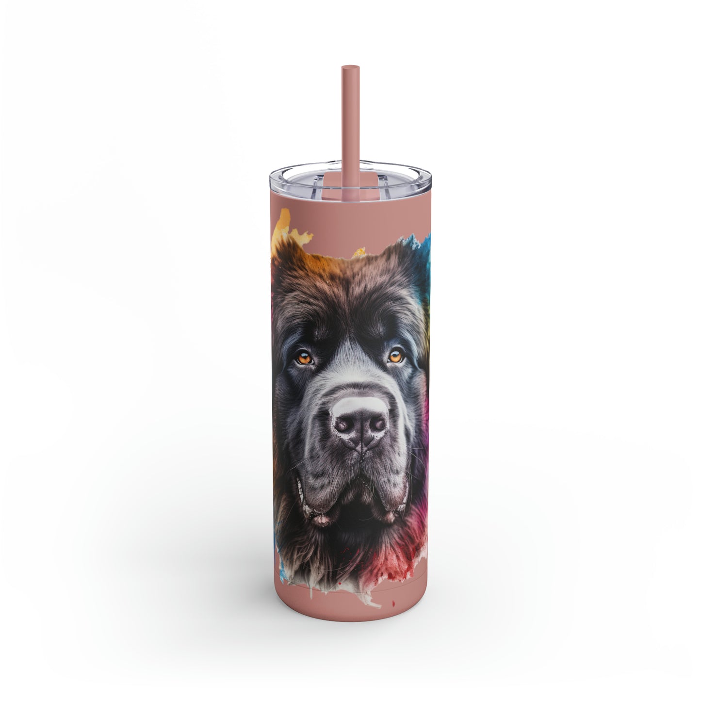Newfoundland Dog 3 Maars Maker Skinny Matte Tumbler, 20oz